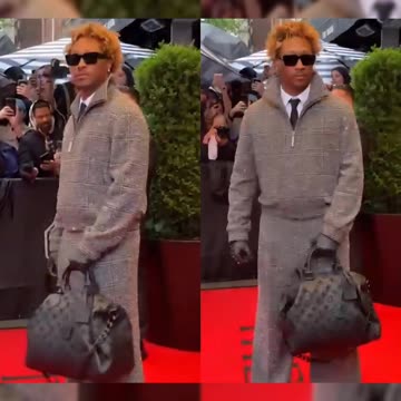 Future with a new hairstyle on the red carpet