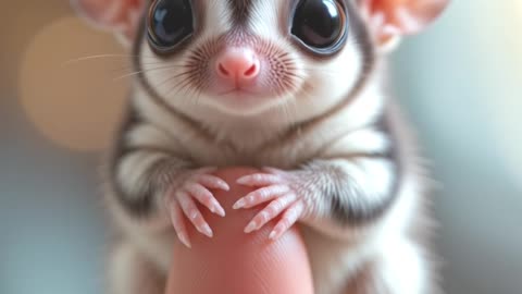 Tiny Sugar Glider on a Finger 😍 You Won’t Believe How Cute!