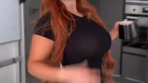 Beautiful Girl in a Black Dress