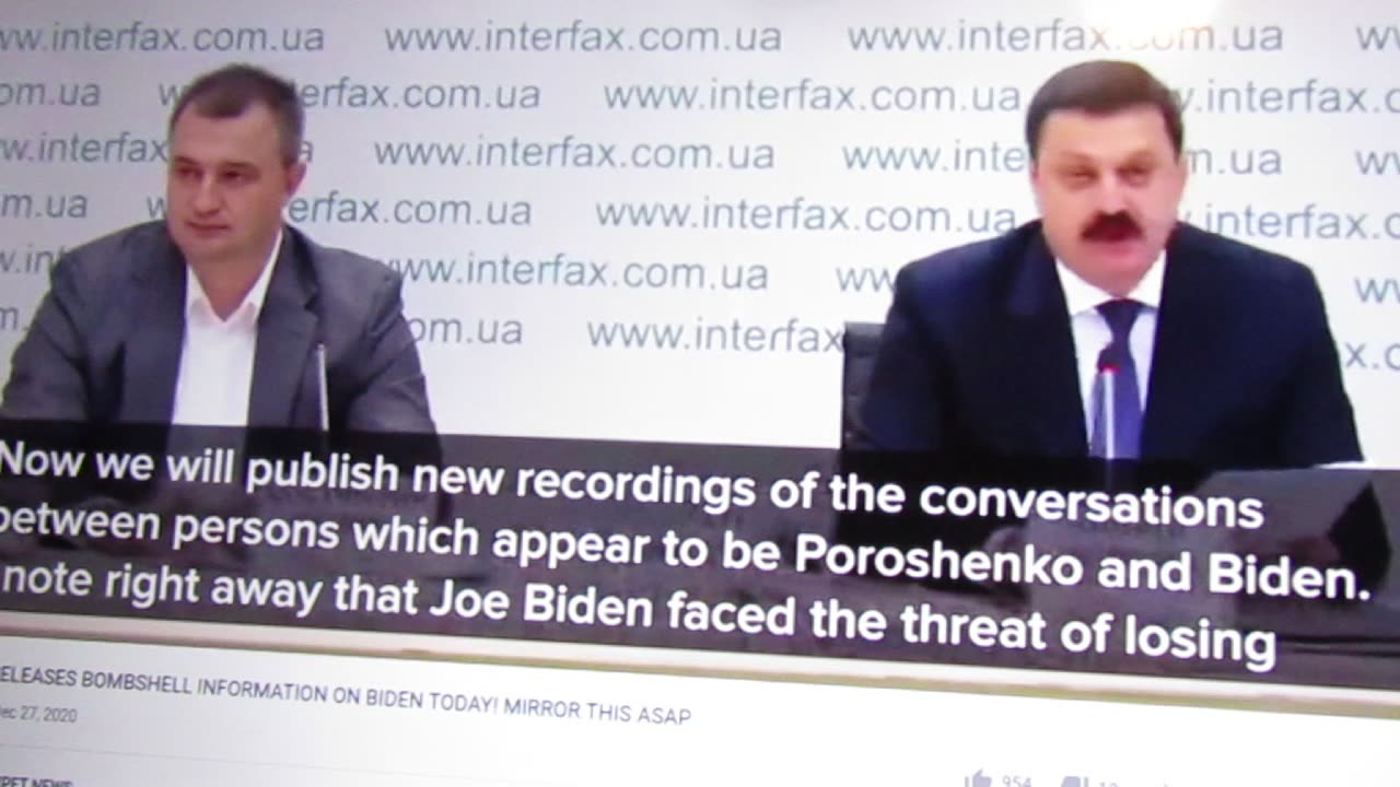 The Ukraine Press Conference From 2020 - Exposing The Biden Crime Family.