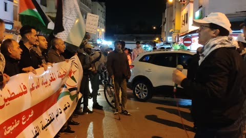 طنجة اليوم الوطني 21 التضامني مع الشعب الفلسطيني 22 03 2025 الحل الوحيد