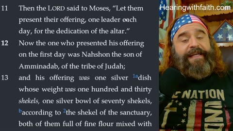 Numbers 7 Daily Bible Study: Offerings for the Tabernacle Dedication