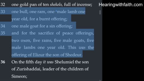 Numbers 7 Daily Bible Study: Offerings for the Tabernacle Dedication