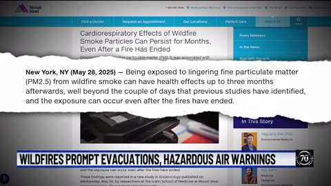 Wildfires prompt evacuations, hazardous air warnings