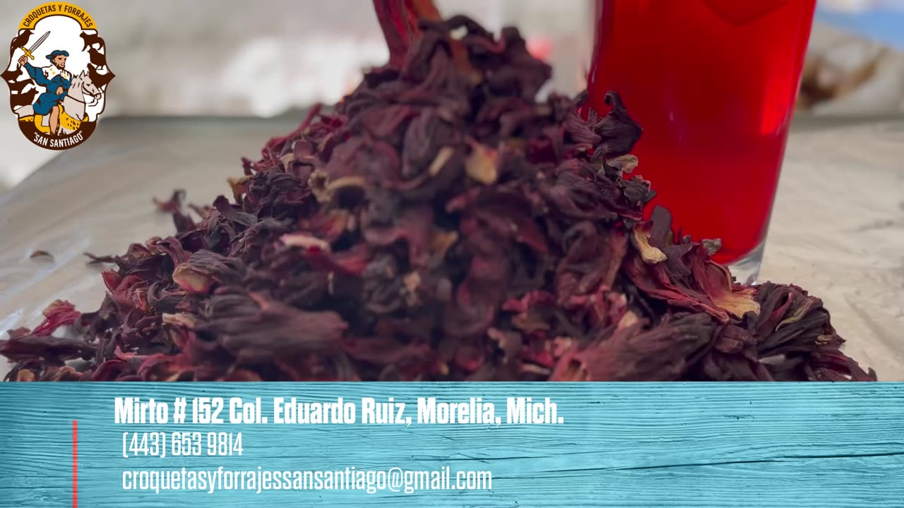 Promocional Croquetas y Forrajes Agua de Jamaica.