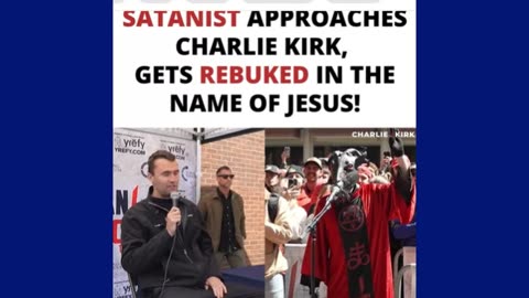 Satan Rebuked by Charlie Kirk #shorts #youtubeshorts #humor #satan #bible #god #holyspirit #yt #sub