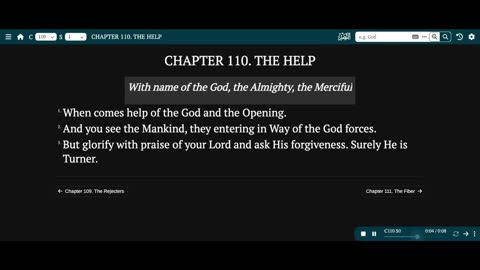 Chapter 110 Quran English 2025