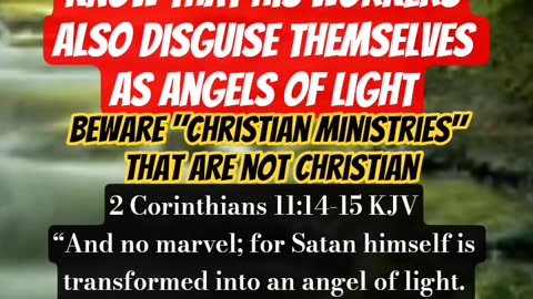 2 Corinthians 11:14 “And no marvel; for Satan himself is transformed into an angel of light.” #dream