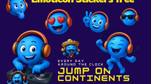 ✅Emoticon Stickers free 🏳️ RadioRandom.Net - for Whats App, Instagram, Telegram..all your desire!🎶