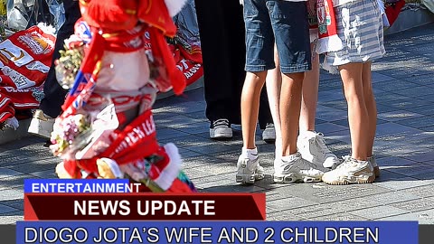 Diogo Jotas Wife and Children Visit Memorial Af
