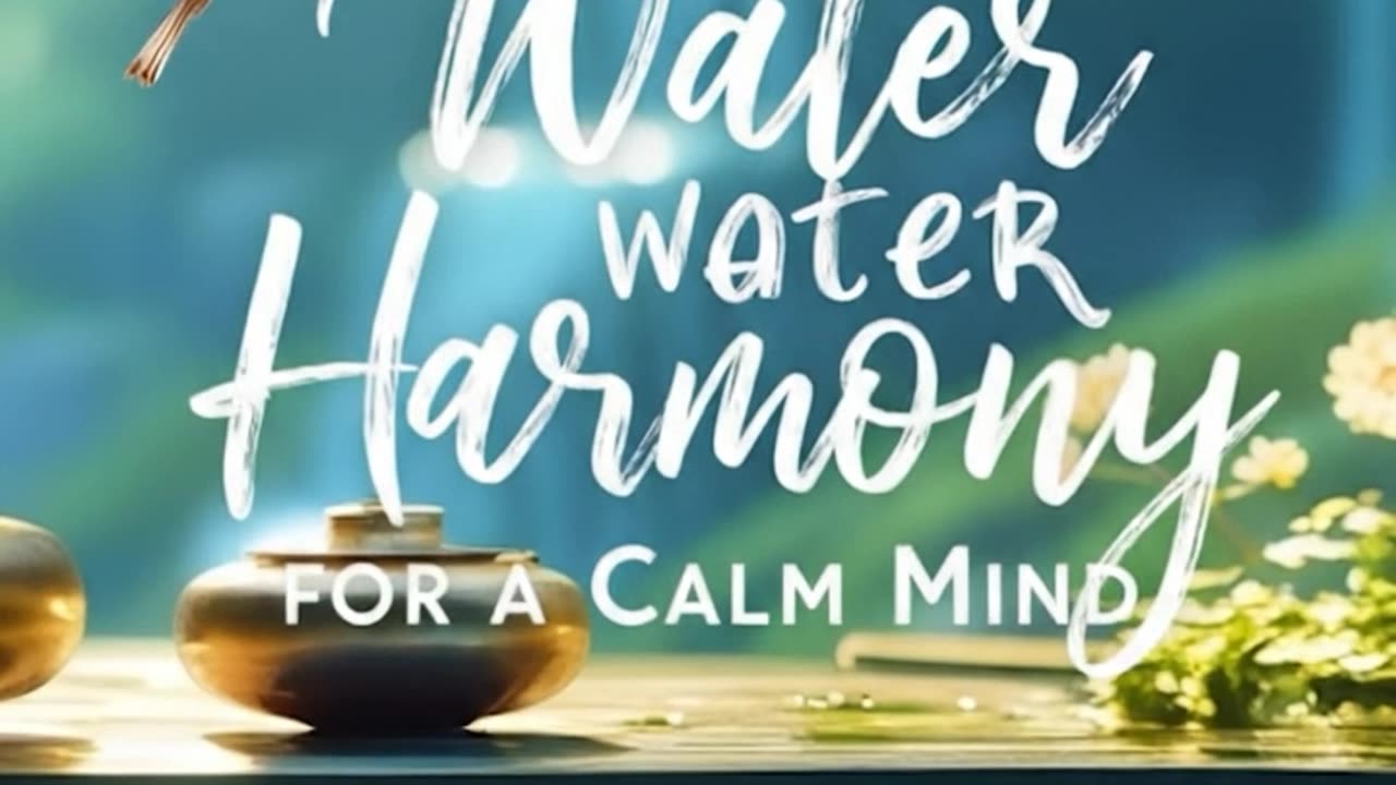 Nature's Water Harmony for a Calm Mind🌿