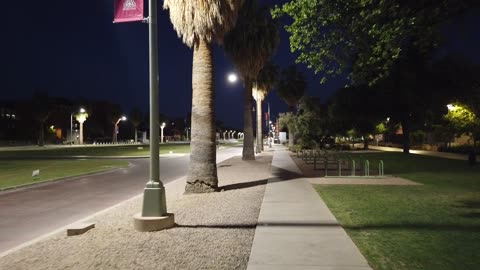 Running to the University of Arizona in Tucson