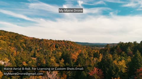 Maine B-Roll (No Sound): Snow Fall Gorge Foliage, Fall Colors & Changing Leaves Video 11