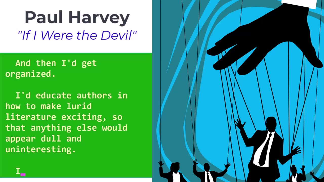 If I were interested in destroying the United States ...