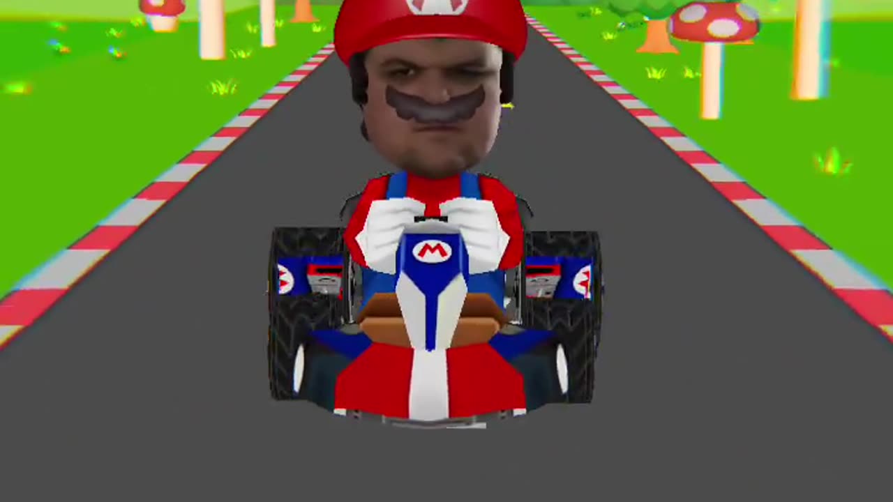 Driving away from the bullet bill Mario Kart real life edition part 2.