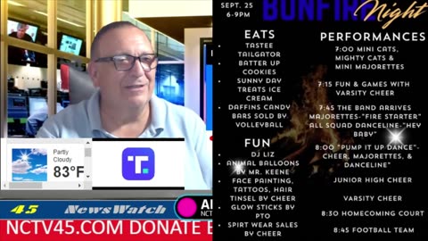 NCTV45 NEWSWATCH MORNING THUR SEPT 25 2025 WITH ANGELO PERROTTA