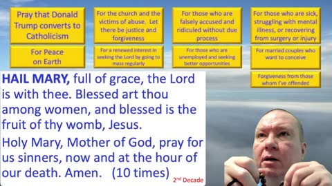 Mary's Daily Live Holy Rosary Prayer at 8:00 p.m. EDT 06/03/2025