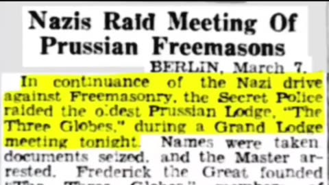What Freemasonry is & Who stood against it - Hitler and Germany