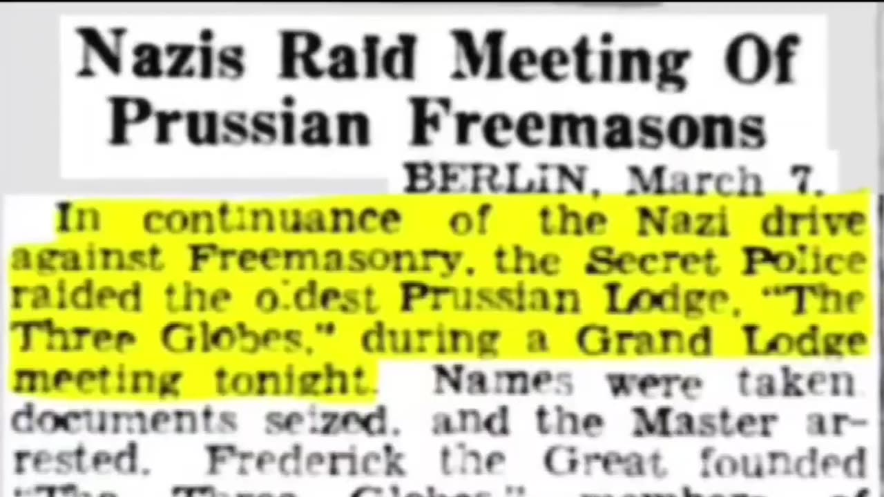 What Freemasonry is & Who stood against it - Hitler and Germany