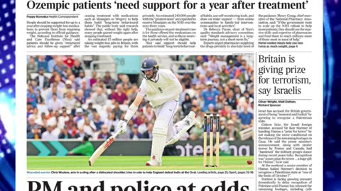 🔥Headlines Tuesday 5th August 2025 Newspaper Headlines 🎉📰#britishpress #breakingnews