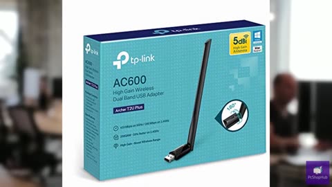 TP-Link AC600 USB WiFi Adapter for PC (Archer T2U Plus)- Wireless Network Adapte