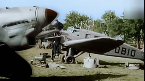 Junker JU87 Stuka, dramatic footage set to dramatic music.