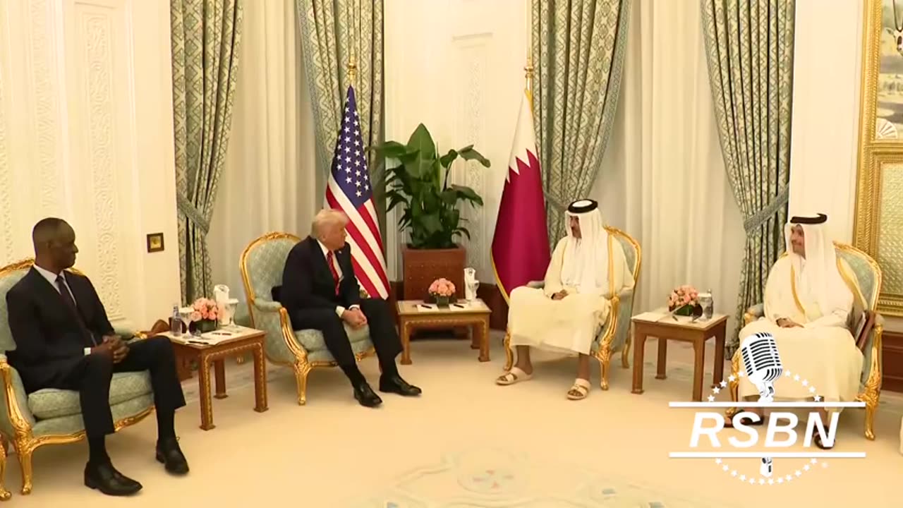 RSBN President Trump Talks With The Emir Of Qatar - 5-14-25
