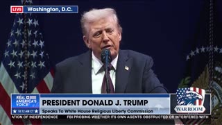 PRESIDENT TRUMP: America Was Founded On Faith, And When Faith is Strong, Our Nation Is Strong. We Are One Nation Under God, And We Always Will Be