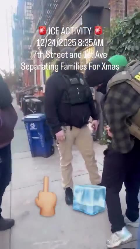 ICE agents are arresting illegal immigrants in NYC on Christmas Eve..
