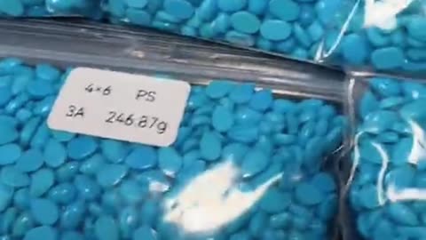250423-4 Sleeping Beauty's natural sterling treatment turquoise cabochons