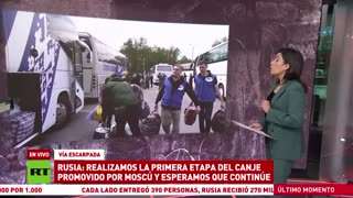 Cientos de ciudadanos rusos regresan al país tras un canje con Ucrania