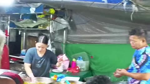 Eatery Along Elcano Street in Manila City in the Philippines