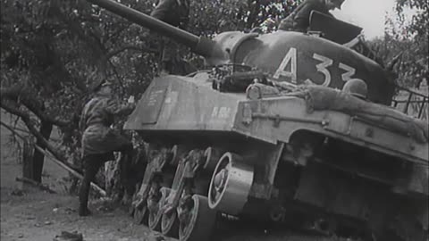 StuGs vs Shermans near the Siegfried Line in 1944