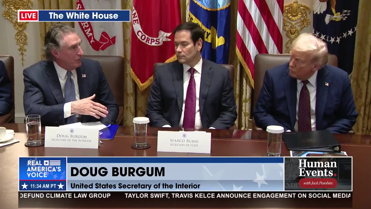 SEC. BURGUM UPDATES CABINET