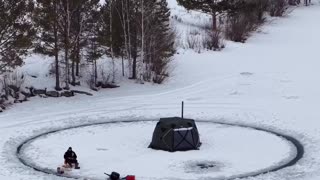 Ice fishing Kazakhstan style