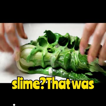 Bok Choy Turns Into Slime in Seconds 🥬😳 Too Satisfying to Look Away!