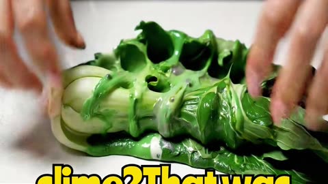 Bok Choy Turns Into Slime in Seconds 🥬😳 Too Satisfying to Look Away!