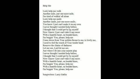 Before 2005 HELP ME [DUET WITH ELVIS] by SRM edited