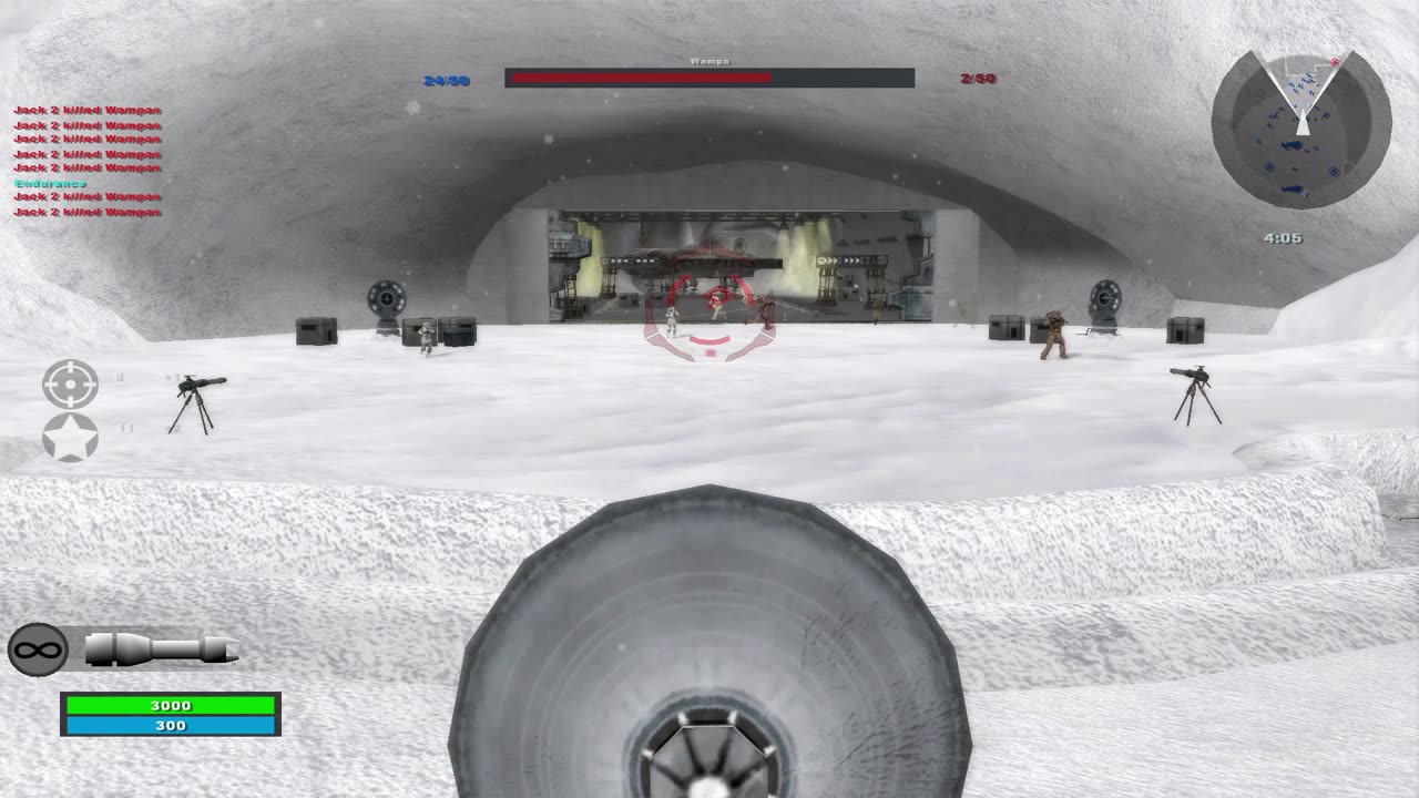 SWBF2 2005: Hunt Rebels Hoth (Instant Action) Gameplay