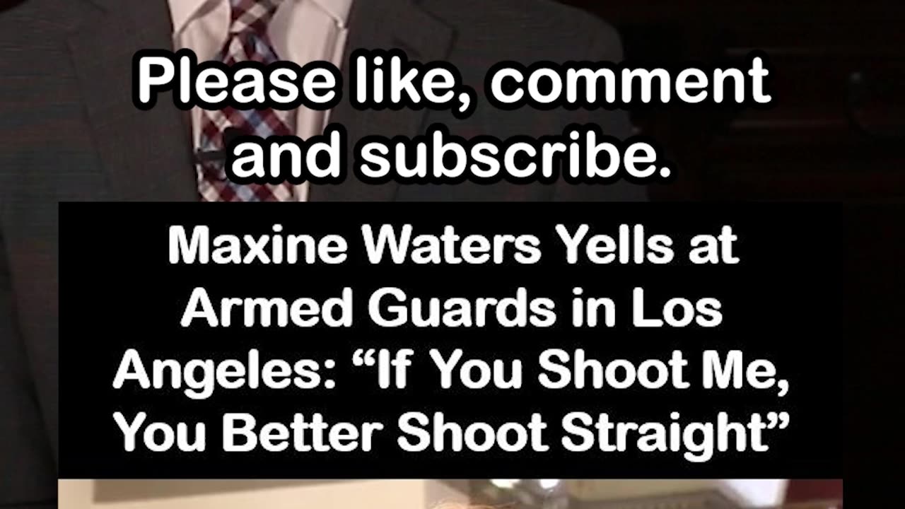 Maxine Waters Yells at Troops: “If you shoot me you better shoot straight”