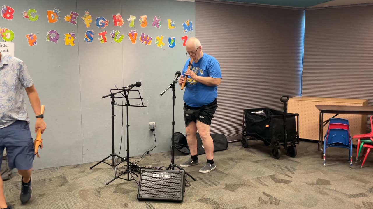 Fred on a Native American Flute!