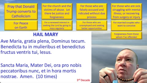 Mary's Daily Live Holy Rosary Prayer at 8:00 p.m. EDT 06/05/2025