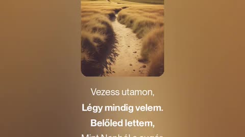 Order my step (megzenésített vers)s