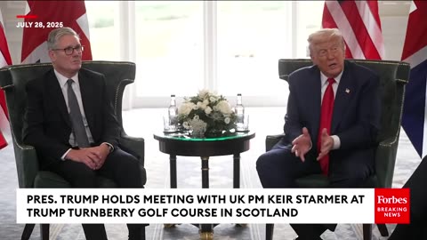 BREAKING NEWS: Trump Takes Questions From Reporters During Meeting With UK PM Keir Starmer