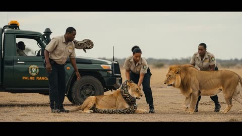 Lions vs Python A Dramatic Kruger Rescue