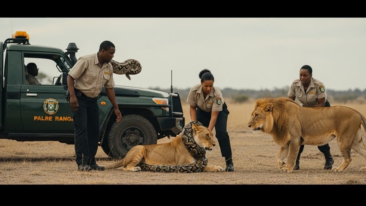 Lions vs Python A Dramatic Kruger Rescue