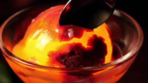 Lava Ice Cream ASMR #oddlysatisfying #asmr #satisfying #icecreamasmr #lavaasmr #icecream #lava
