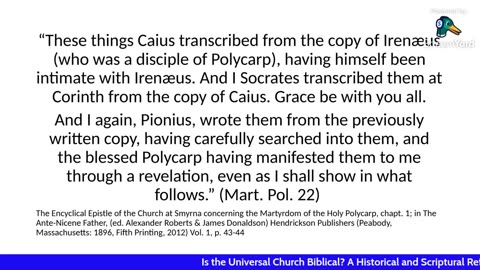 Is the Universal Church Biblical? A Historical and Scriptural Refutation