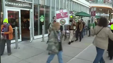 Starbucks union workers strike on Red Cup Day