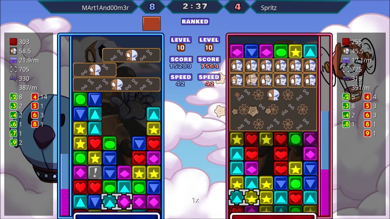 Panel Attack 2-Player (8-6-2025): MArt1And00m3r vs Spritz
